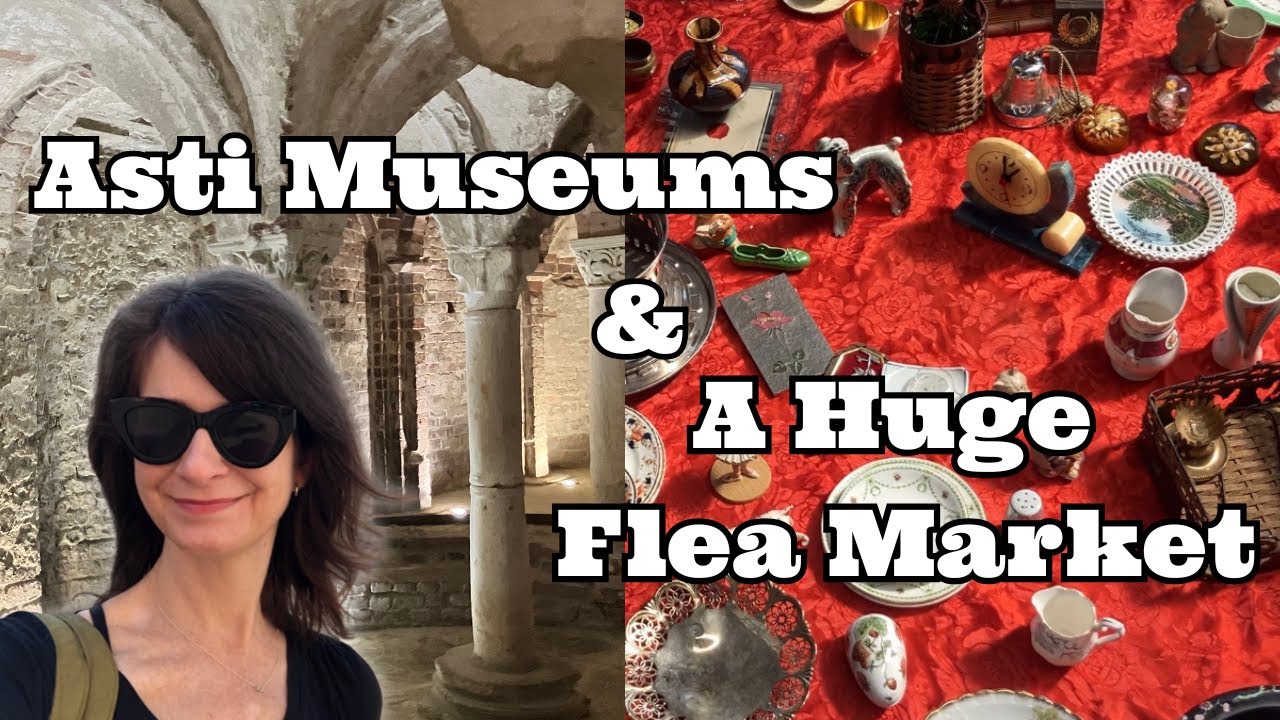 MUSEUMS + a Huge FLEA MARKET in Piemonte, ITALY