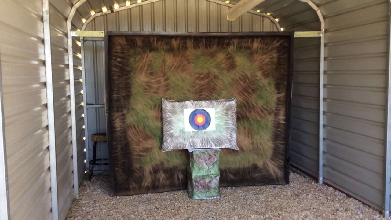 Archery Backstop - Home made from carpet under $50