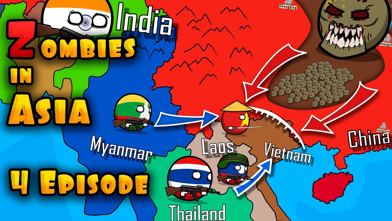 Zombies in Asia - Episodes 4 / Vietnam ( Countryballs )