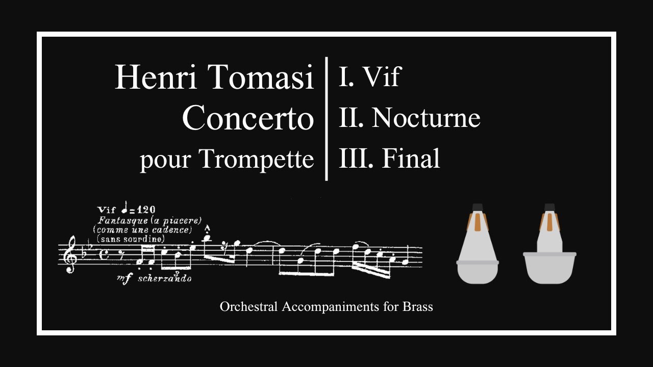 Henri TOMASI - Concerto for Trumpet and Orchestra (Orchestral Accompaniment) (reposted)
