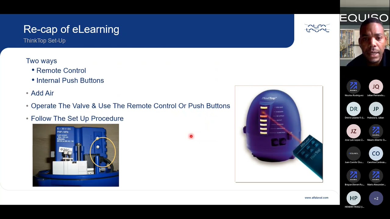 Charla cabezales Think Top Alfa Laval