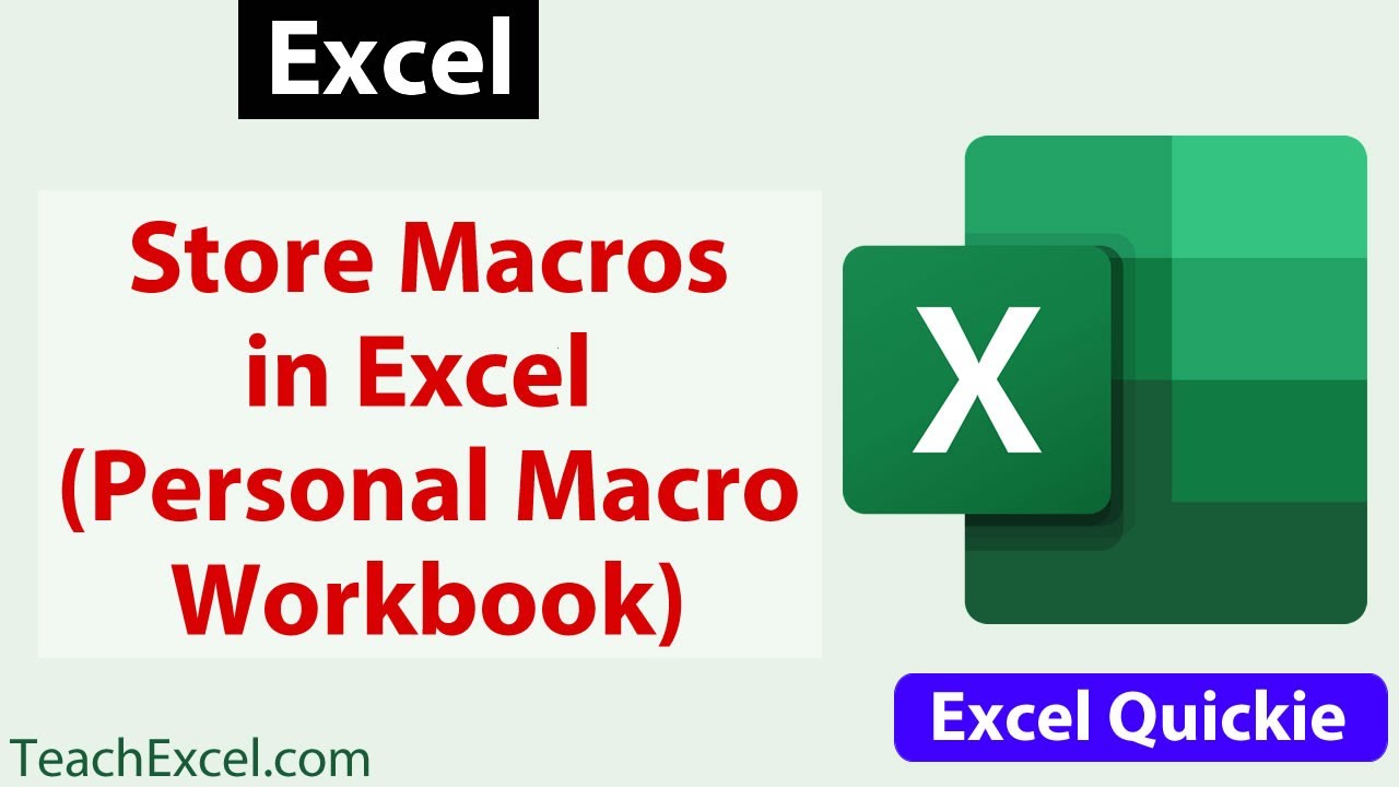 Используйте свои макросы в любой книге Excel — Персональная книга в Excel — Excel Quickie 38