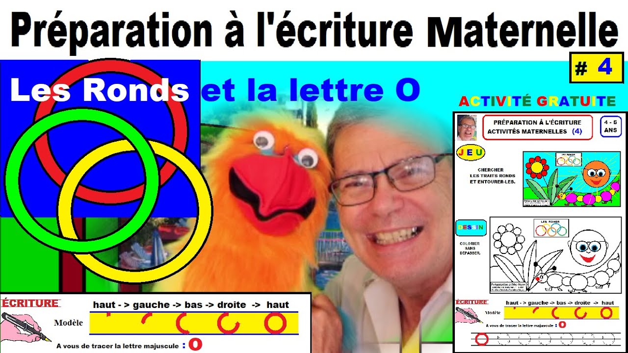 Préparation à l’écriture maternelle : Les ronds et la lettre O # 4