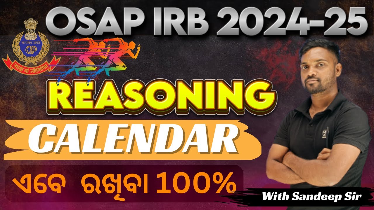 OSAP IRB 2024 CALENDAR CLASS REASONING || Mocktest 10 || Practice batch || #osap#constable#reasoning