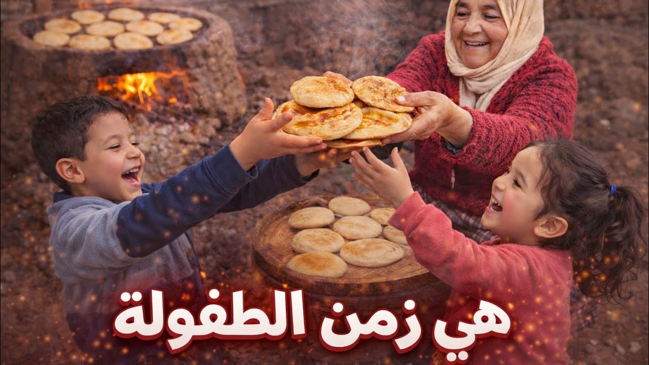 هي زمن الطفولة | خبز الدار والفرحة ديال زمان 👵🔥