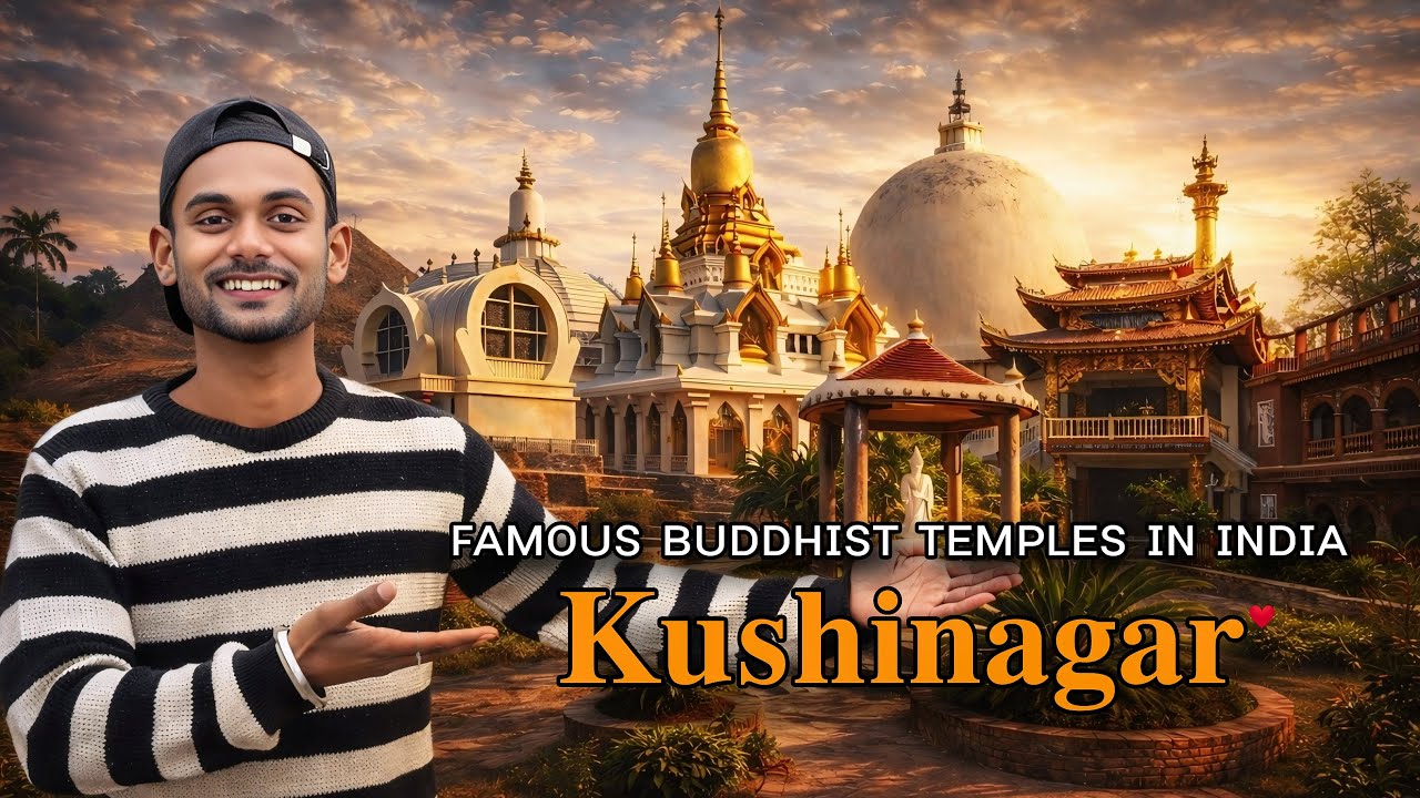 Gautam Buddha Temple Kushinagar Vlog | Famous Buddhist Temple In India Tourist Place ❤️