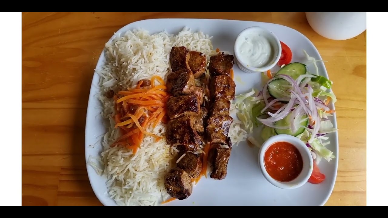 Eating kebab, Afghan food in Adelaide