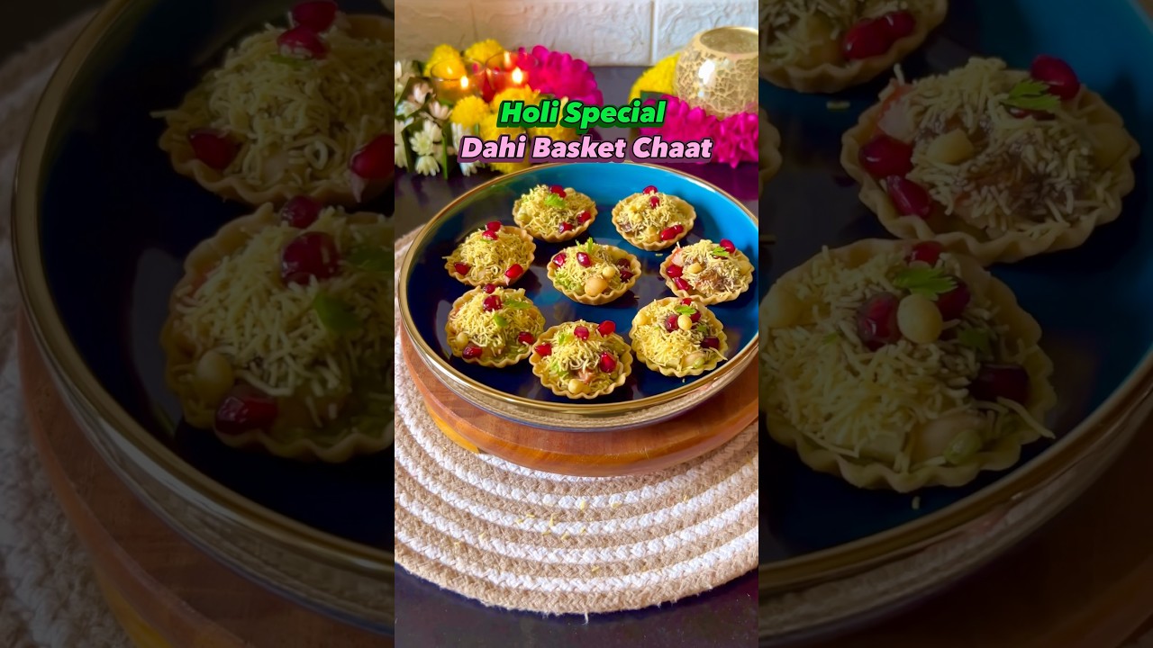 Holi Party Special Chatpati Dahi Chaat 🎉 | Instant Snack Idea 😋