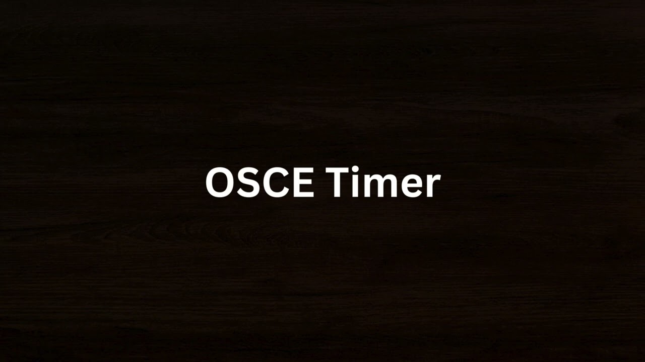 5 minute OSCE Timer 2 (Voice saying 1 minute left at 4 min mark)