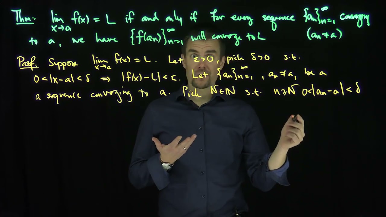 Sequential Characterization of Limits of a Function of a Real Variable