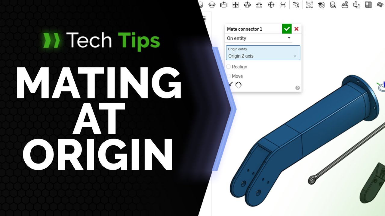 How to Mate at the Origin using Mate Connectors instead of Planes - Onshape Tech Tip