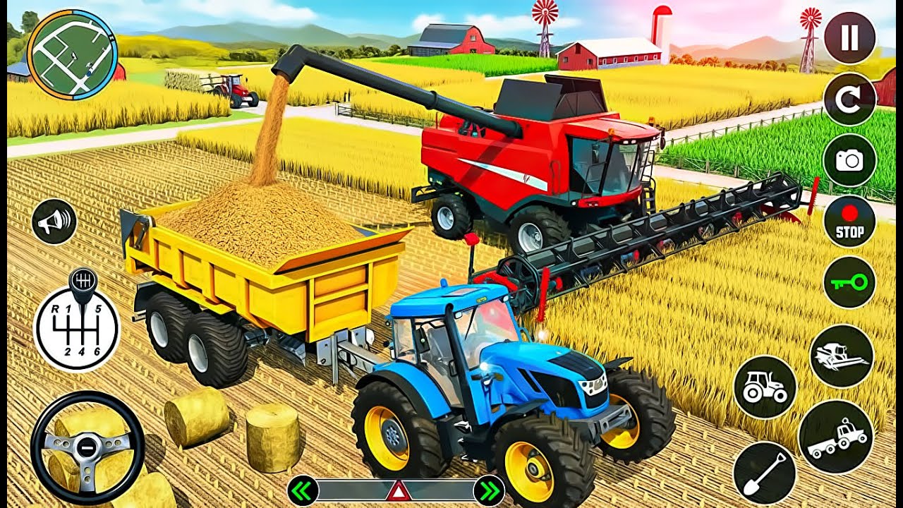 Real Tractor Driving Simulator - Indian Farming Transport Walkthrough - Android GamePlay