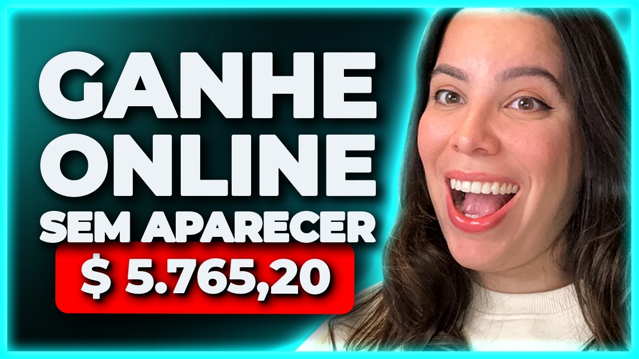 6 IDEIAS PARA GANHAR DINHEIRO ONLINE SEM APARECER NA FRENTE DAS CÂMERAS 💸