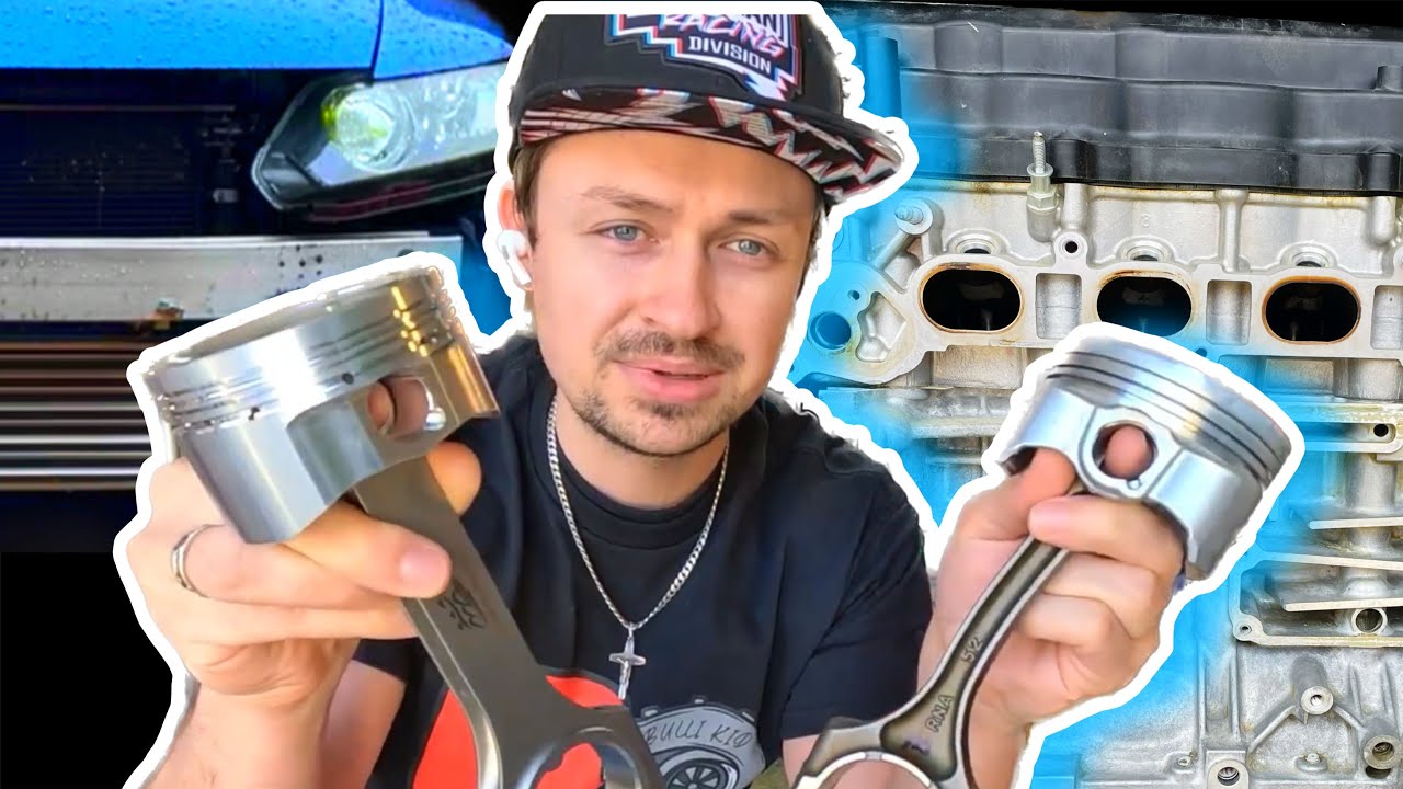 Кованые шатуны и поршни против оригинальных | TURBO Civic 8-го поколения (KingTec Racing)