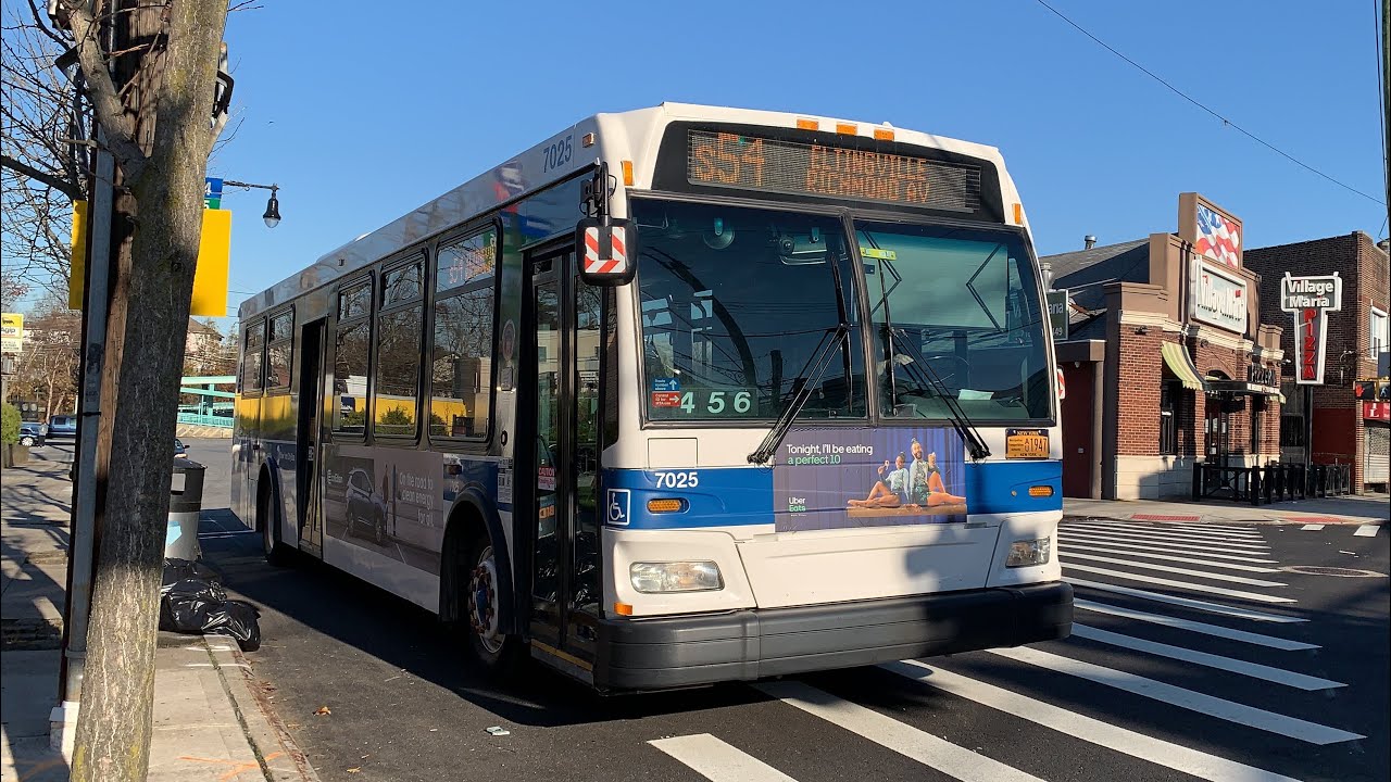Eltingville-Richmond Av Bound 2011 Orion VII 3G 7025 S54 Bus At Nelson Av & Amboy Rd
