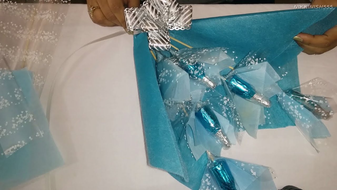 How to make Chocolate Bottles Bouquet