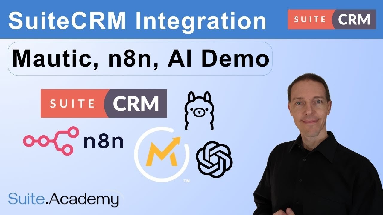 SuiteCRM, Mautic, n8n, AI Demo   Integrate CRM, Marketing Automation, Workflow Automation and AI