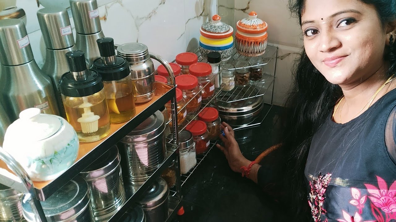 Kitchen Tour in tamil||Non Modular kitchen tour||kitchen organisation Idea's#@Vlogging star Abi