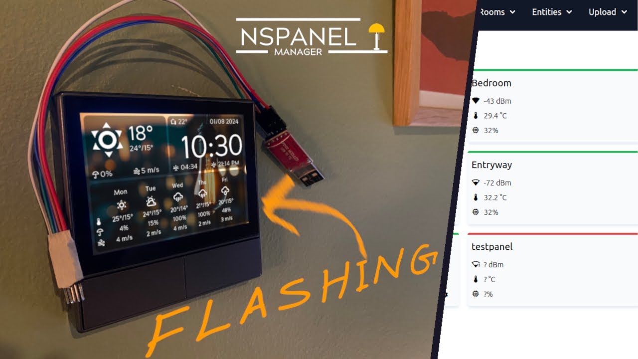 NSPanel Manager Tutorial - Flashing the Sonoff NSPanel lazy way