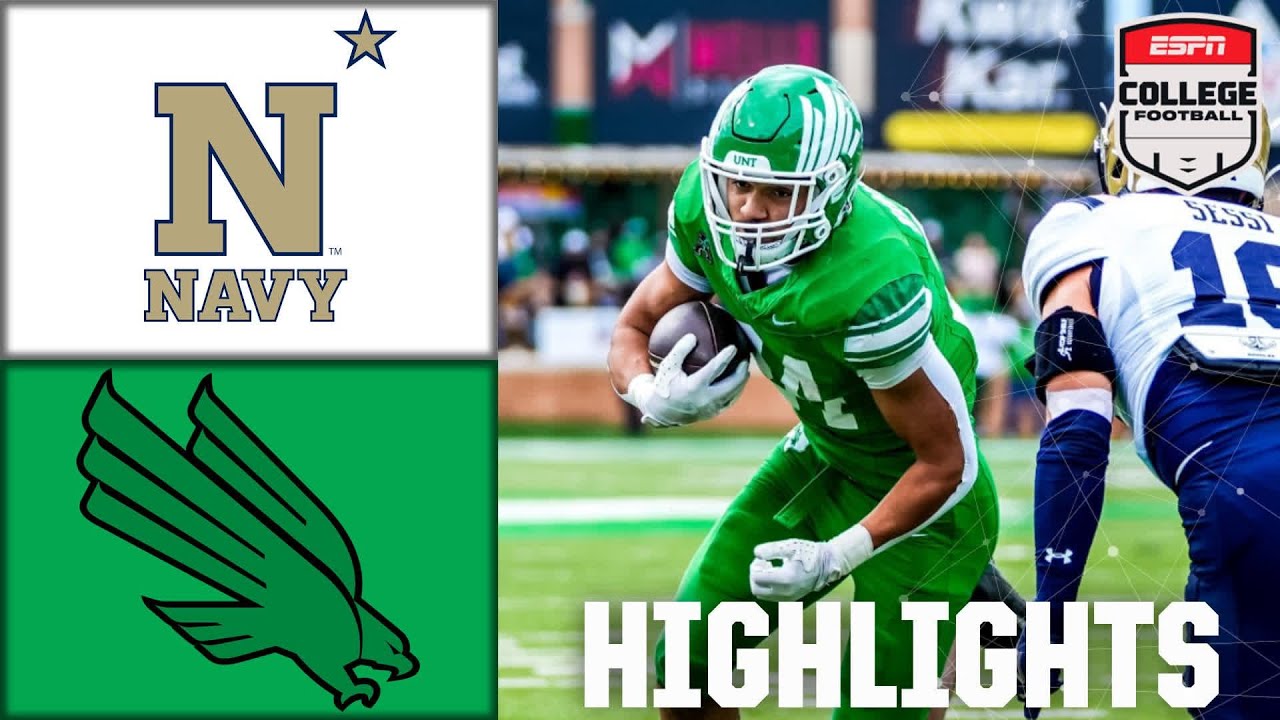 Navy Midshipmen против North Texas Mean Green | Полные обзоры матча | ESPN College Football
