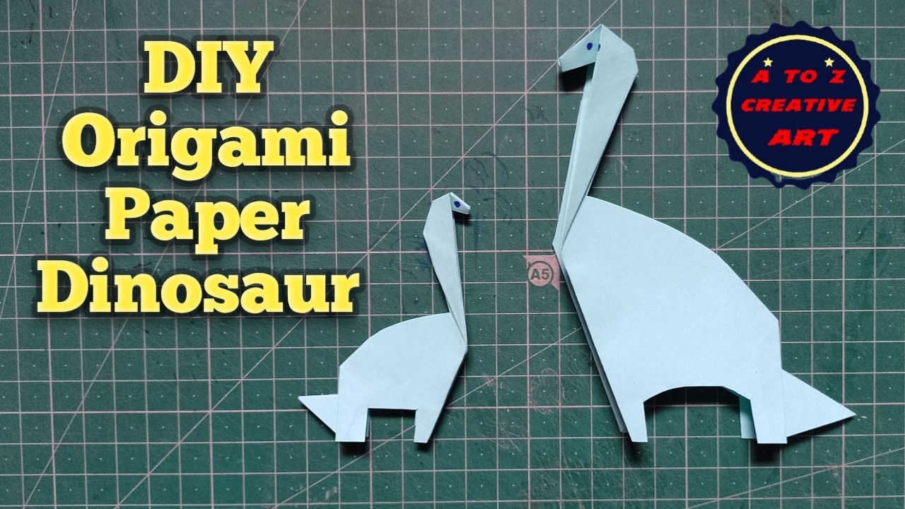 How To Make Origami Dinosaur 🦖 Kids Craft Ideas 🦕 Paper Craft 🦖 Craft With Paper Toy