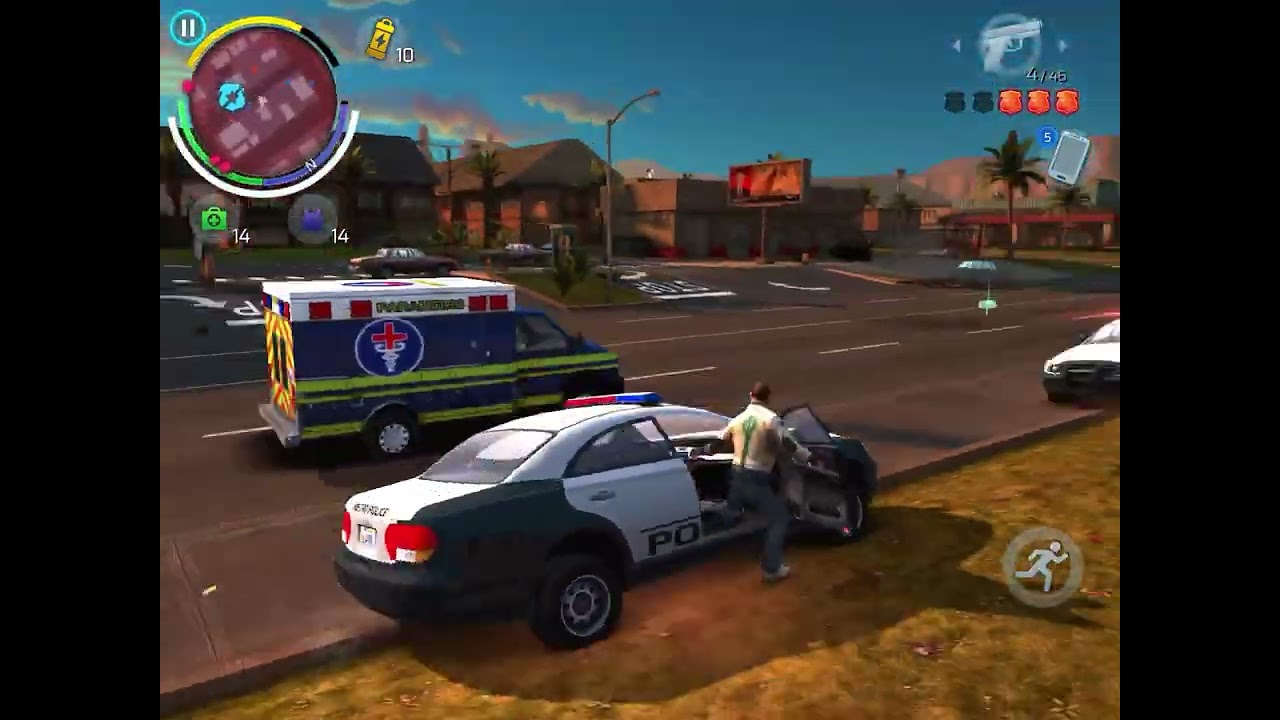 Gangstar Vegas Part 3766 Gameplay - AWESOME CAR AND POLICE ESCAPE!