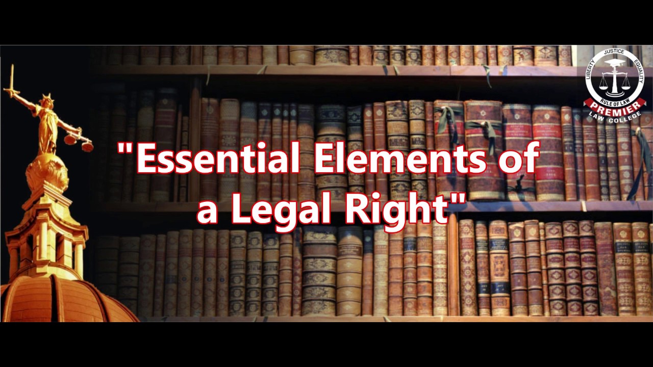 Essential Elements of right by  Salmond