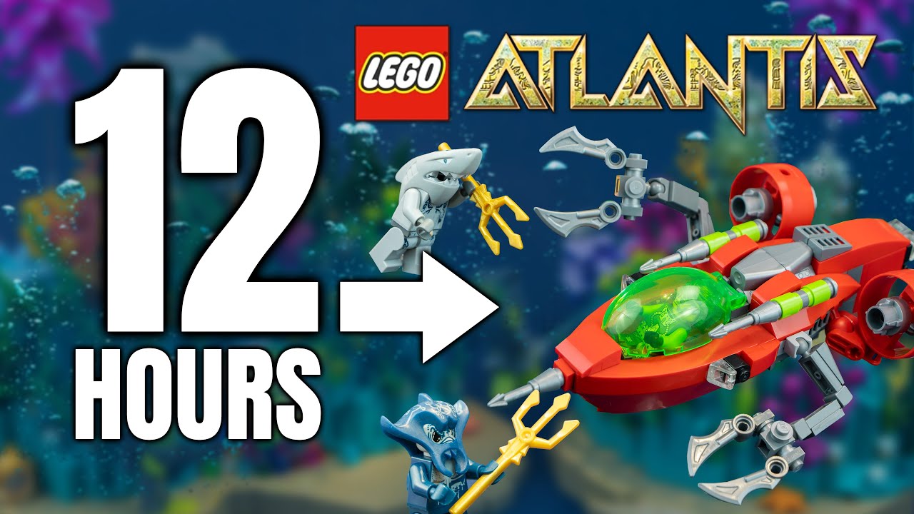 Can I Build A LEGO Underwater Atlantis Battle In 12 Hours?!