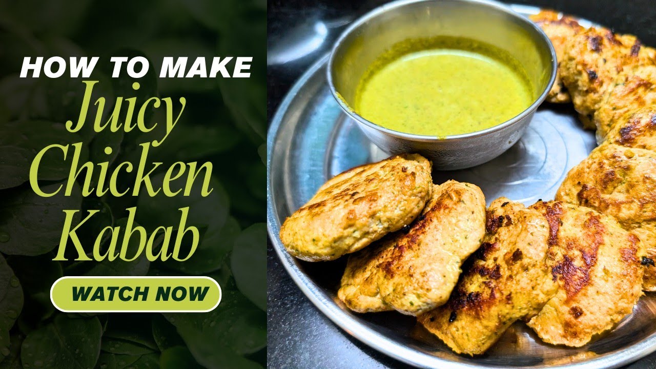 Crispy & Juicy Chicken Kabab at Home 🔥 | 400g Chicken kabab Recipe | No Breadcrumbs