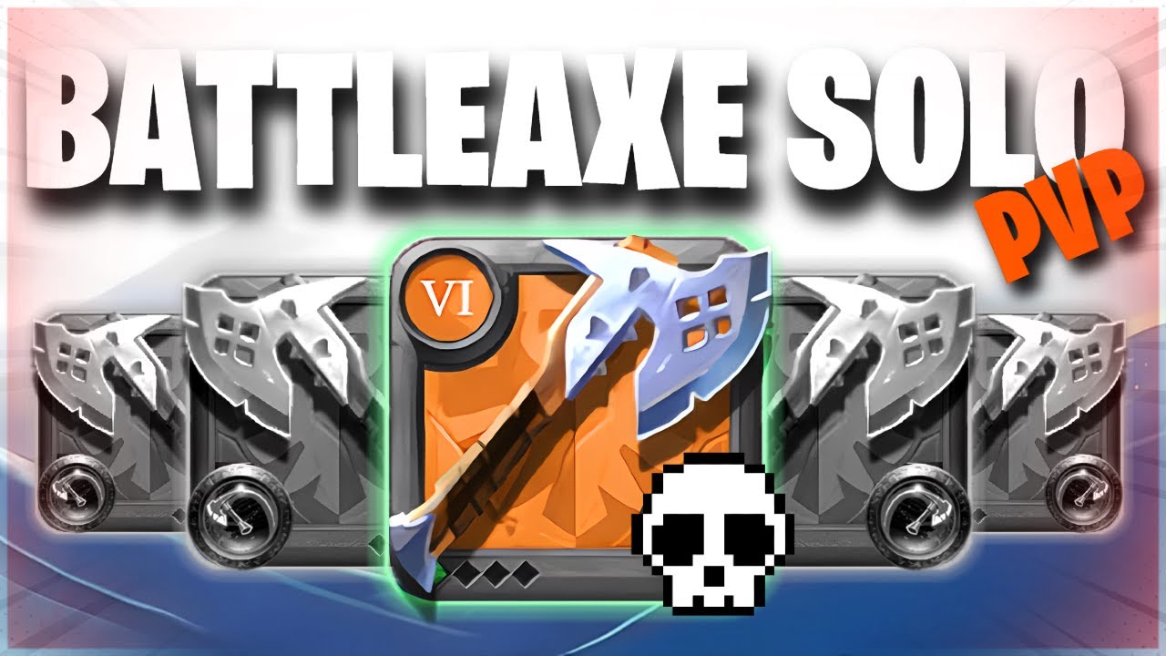 SOLO Battleaxe against Gankers in the Open World | Albion Online PvP