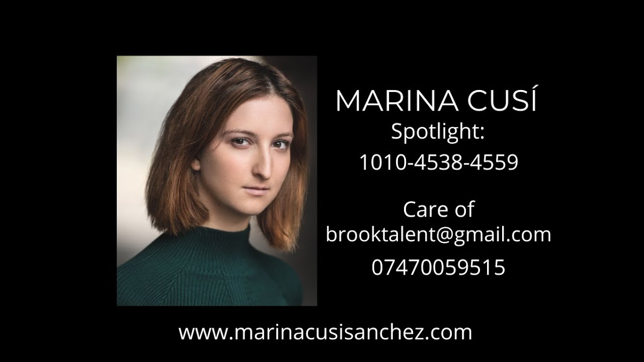 Marina Cusí Showreel 2024 - English subtitles