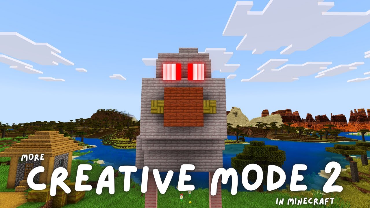 Giant EVIL Chicken in MINECRAFT - MORE Creative Mode 2