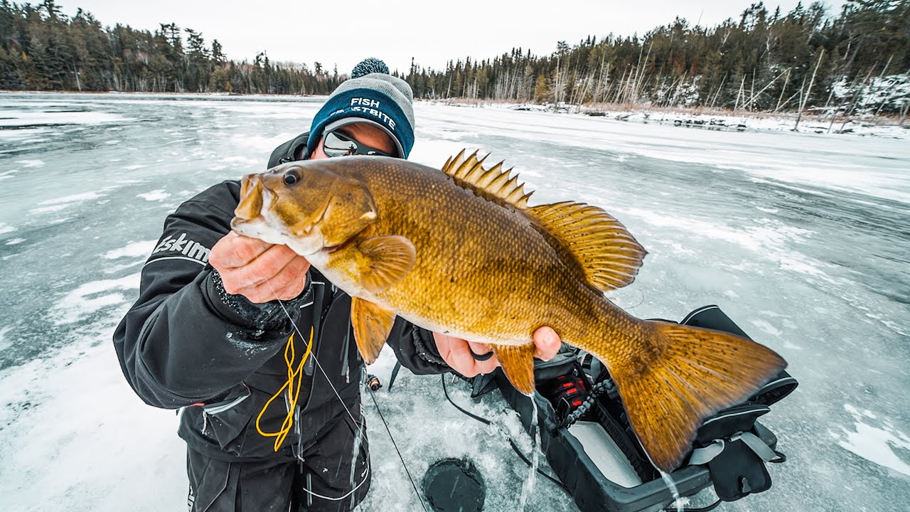 Ice Fishing For Backcountry Bass!