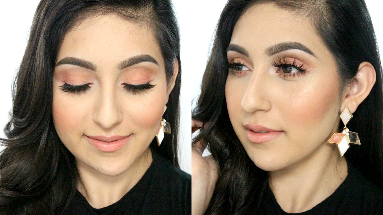 Soft Peach Prom Makeup Tutorial 2015