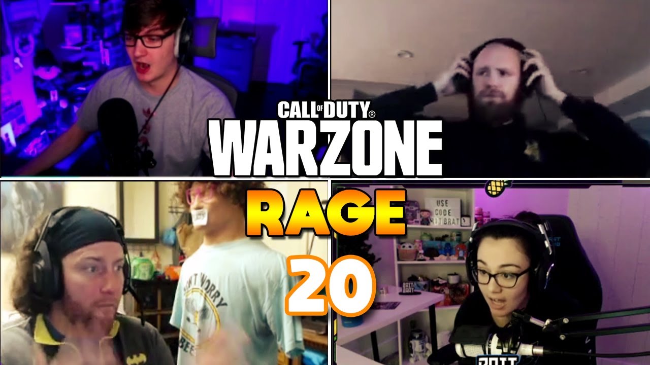 Warzone Twitch Streamers Ultimate Mega Rage compilation #20