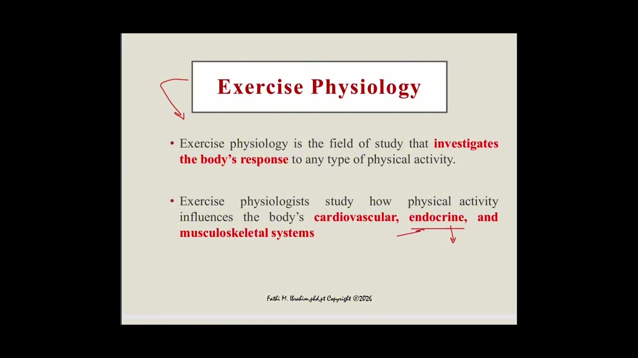 Exercise-physiology Lecture 1 (sinai university)