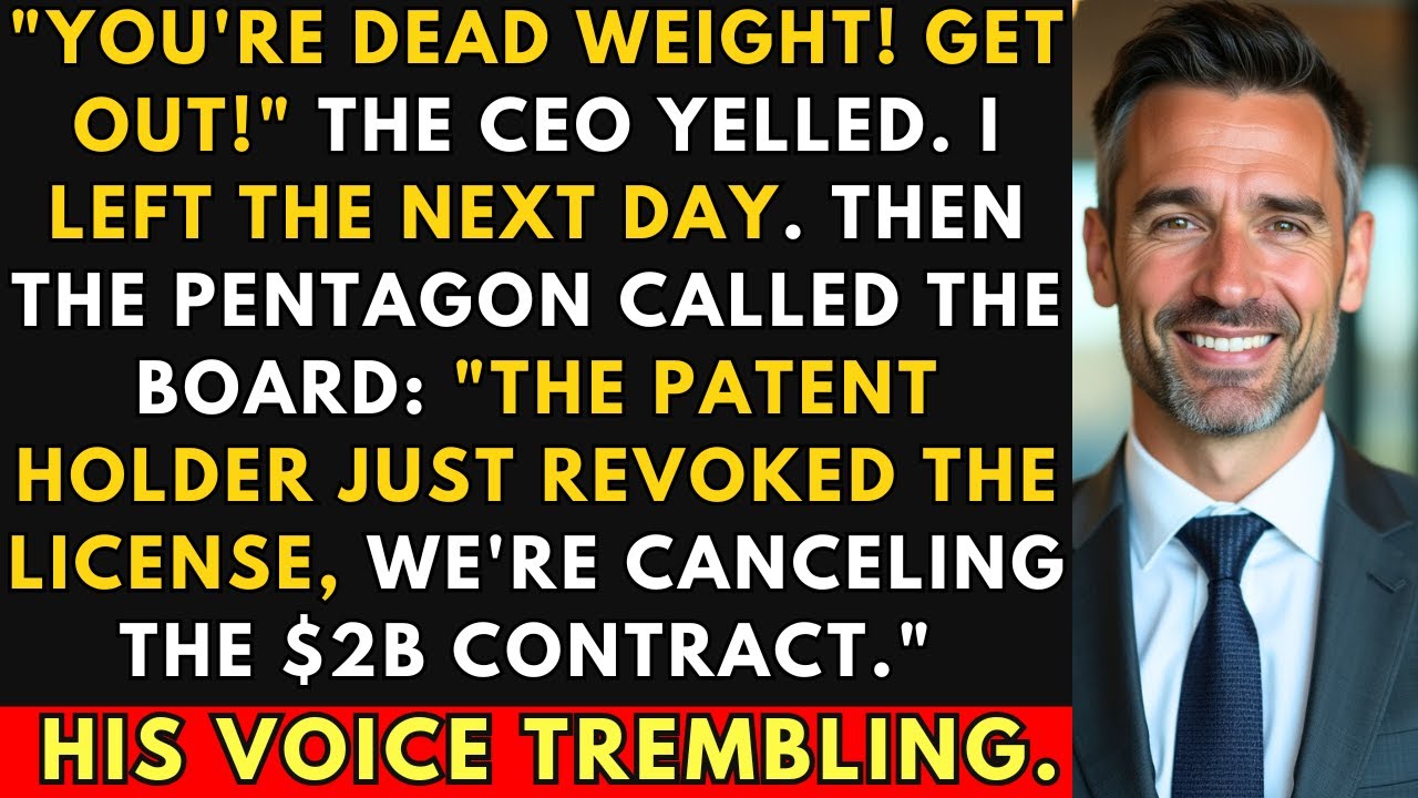 The CEO Yelled 'Get Out!' — 24 Hours Later, I Killed His $2B Pentagon Deal | Office Revenge
