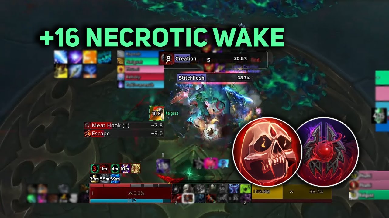+16 Necrotic Wake | Blood DK | TWW M+