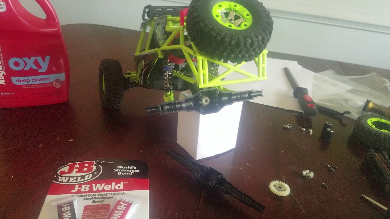 Wltoys diff lock jb weld quick axle fix
