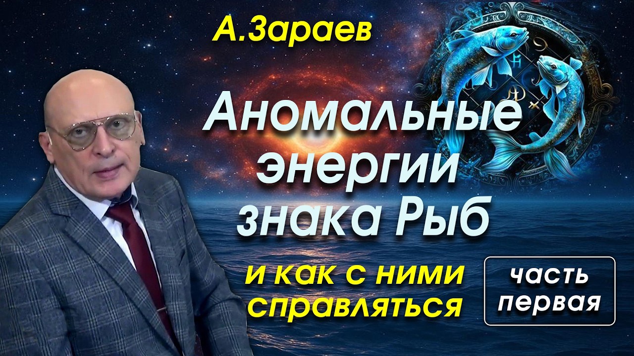 АНОМАЛЬНЫЕ ЭНЕРГИИ ЗНАКА РЫБ И КАК С НИМИ СПРАВЛЯТЬСЯ * АЛЕКСАНДР  ЗАРАЕВ