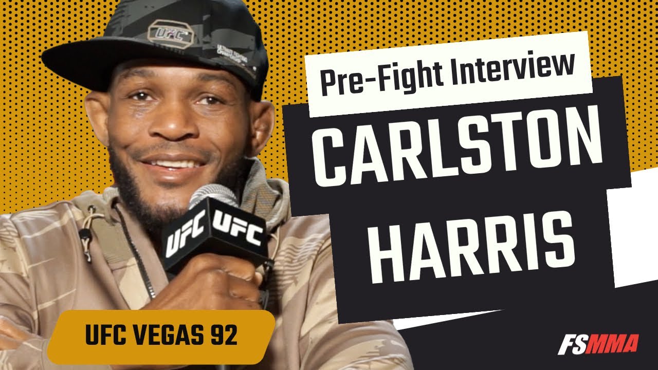 Carlston Harris UFC Vegas 92 full pre-fight media day interview
