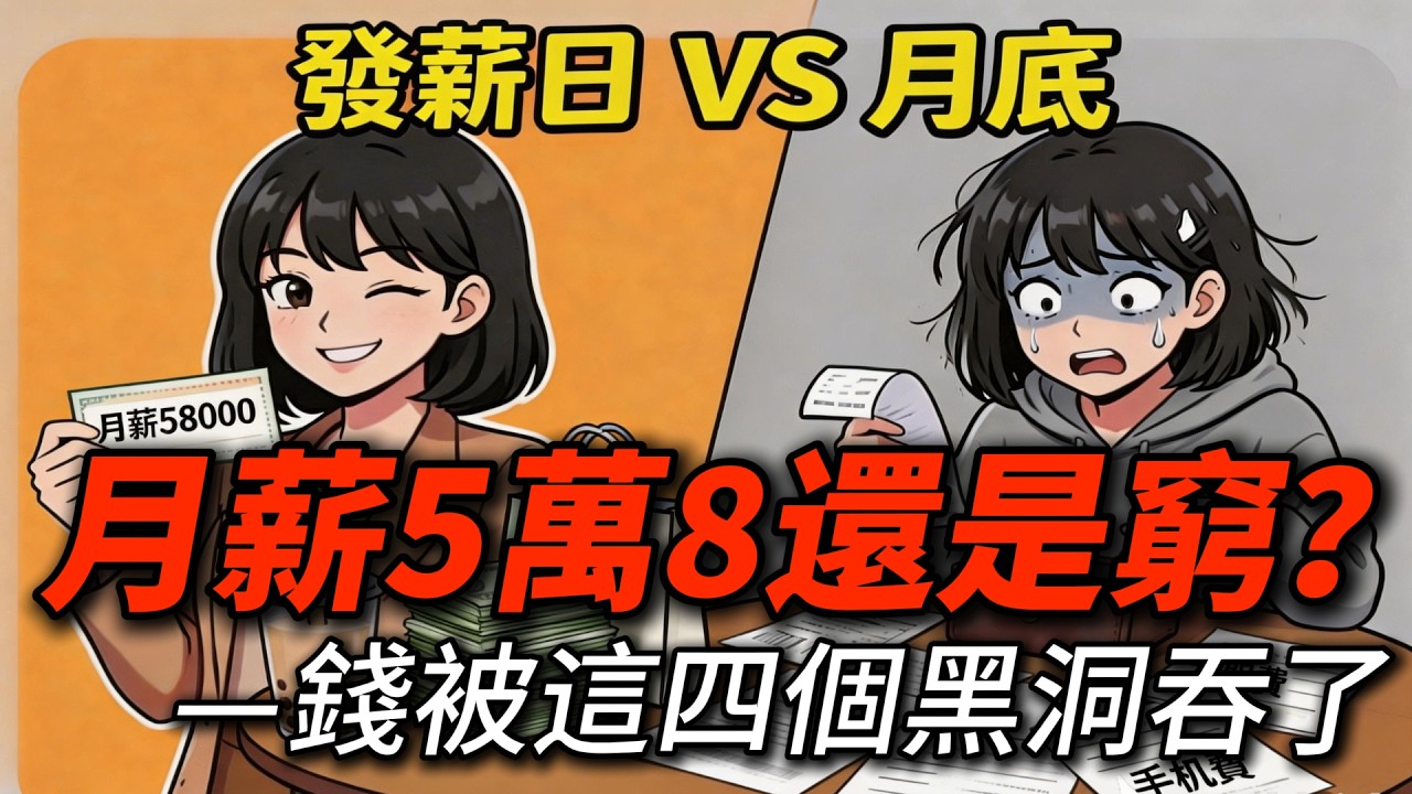 月薪5萬8為什麼還是存不到錢？錢都去哪裏了？99%的人沒看懂的金錢真相#金融 #经济#个人理财#存钱#财富说#財富說