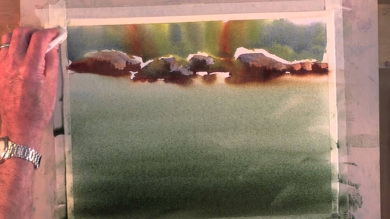 Painting Submerged Rocks in Watercolor