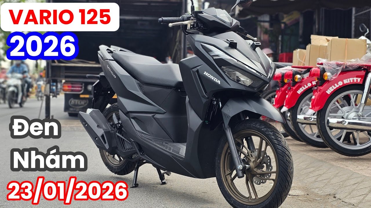 Cận cảnh VARIO 125 2026 màu Đen nhám + giá bán ngày 24/01 tại CH Mai Duyên. Khải Phạm #vario #125 