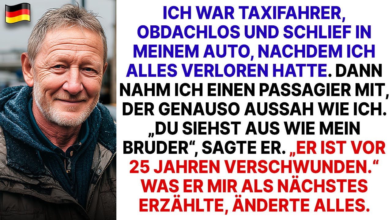 Ich war Taxifahrer und schlief im Auto – bis ich einen Fahrgast mit meinem Gesicht mitnahm...
