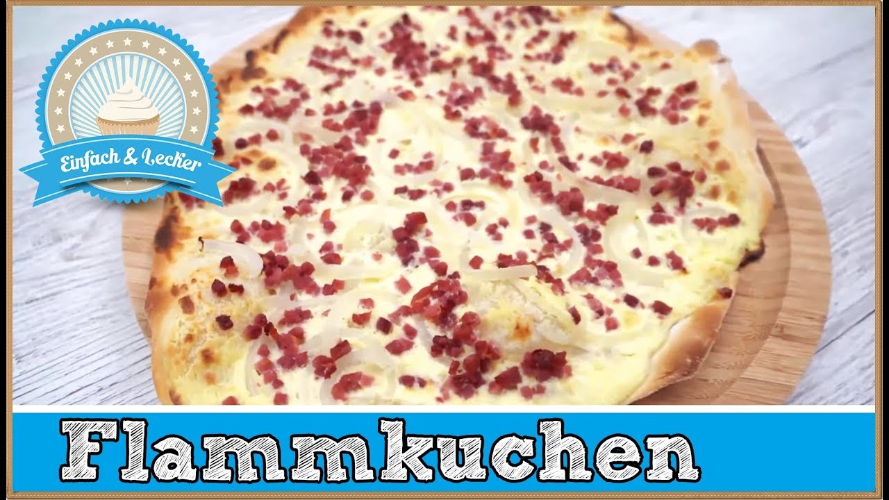 Flammkuchen selber machen  einfaches Rezept