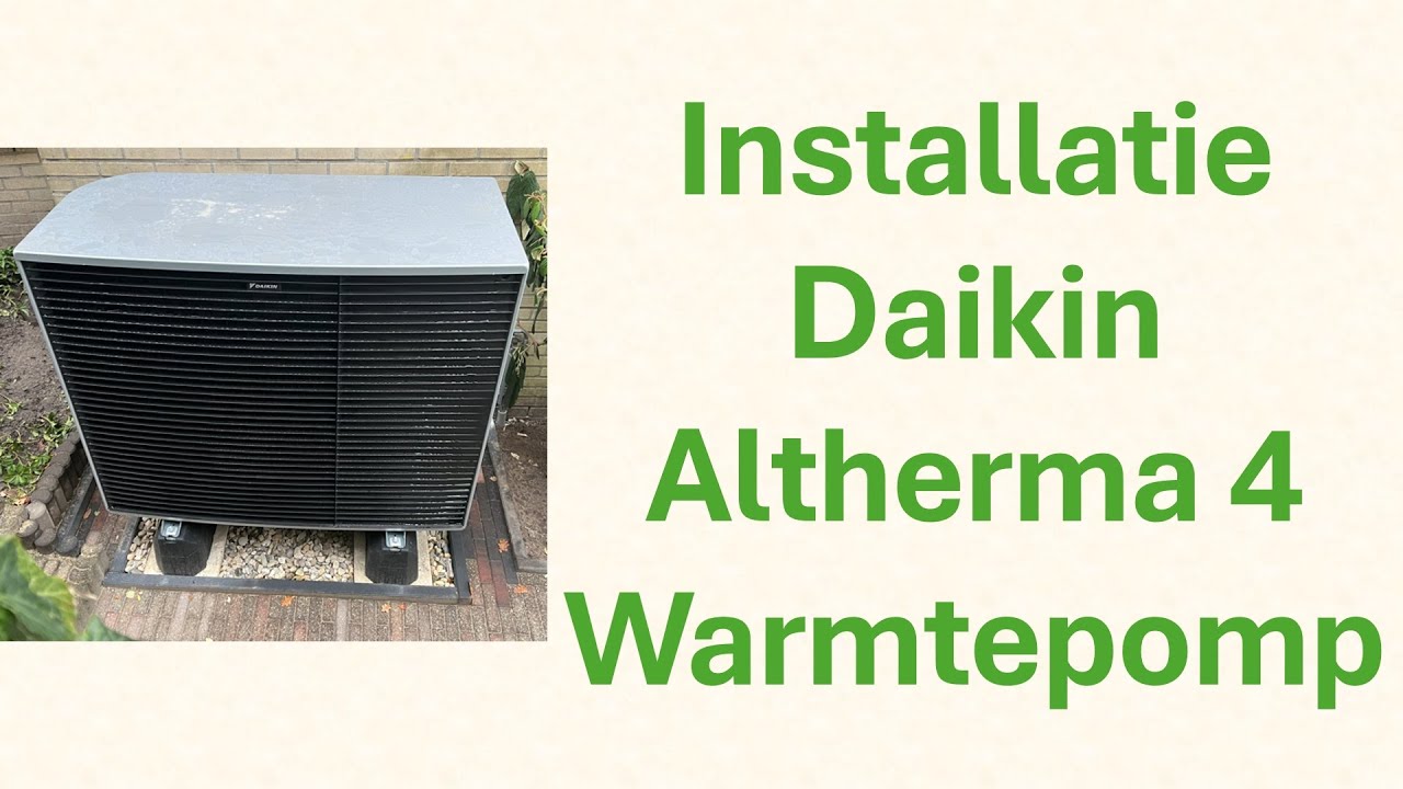 Installatie Daikin Altherma 4 warmtepomp