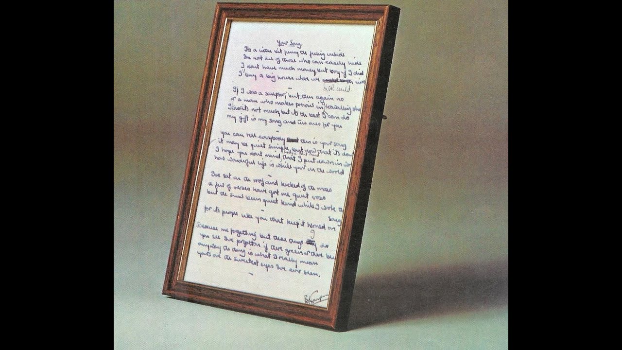 Elton John - We All Fall in Love Sometimes/Curtains (1974) With Lyrics!