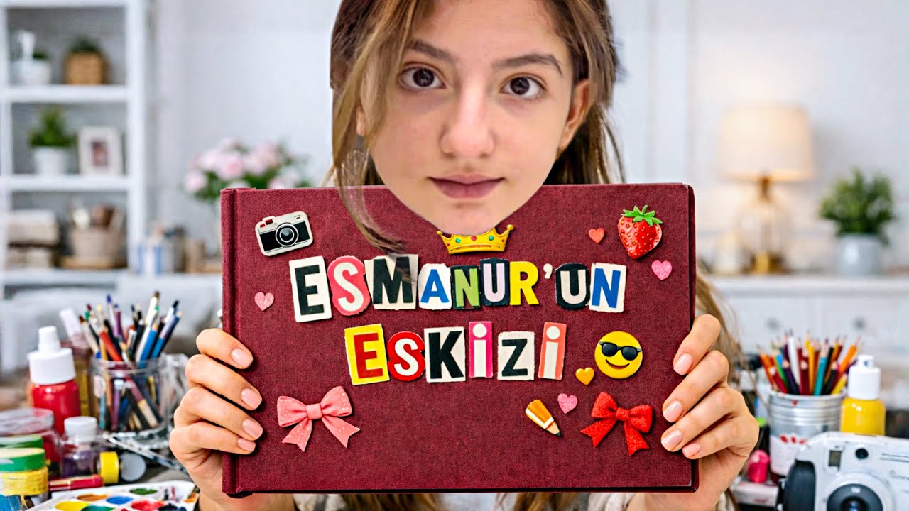 ESMANUR MUHTEŞEM BİR ESKİZ DEFTERİ YAPTI