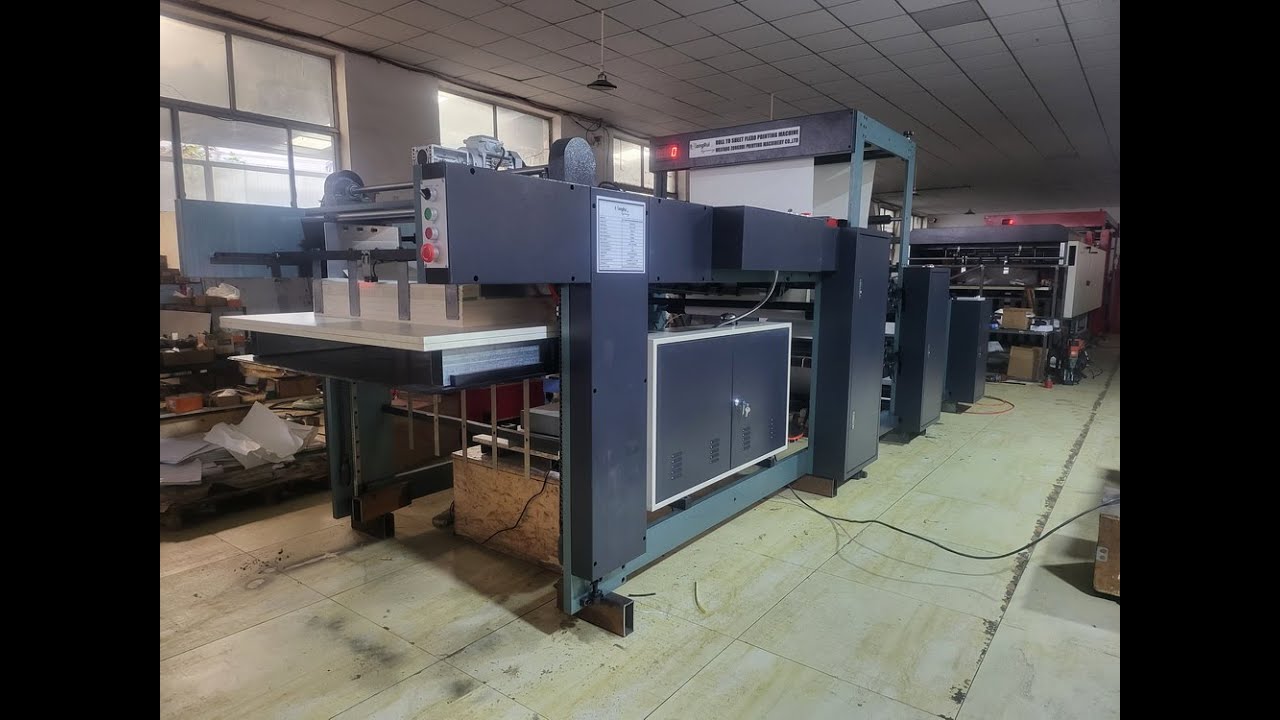 1020MM WIDTH 2+2 COLOR FLEXO PRINTING MACHINE ROLL TO SHEET 100M/MIN SPEED ZR1020F2-2 EXERCISE BOOKS